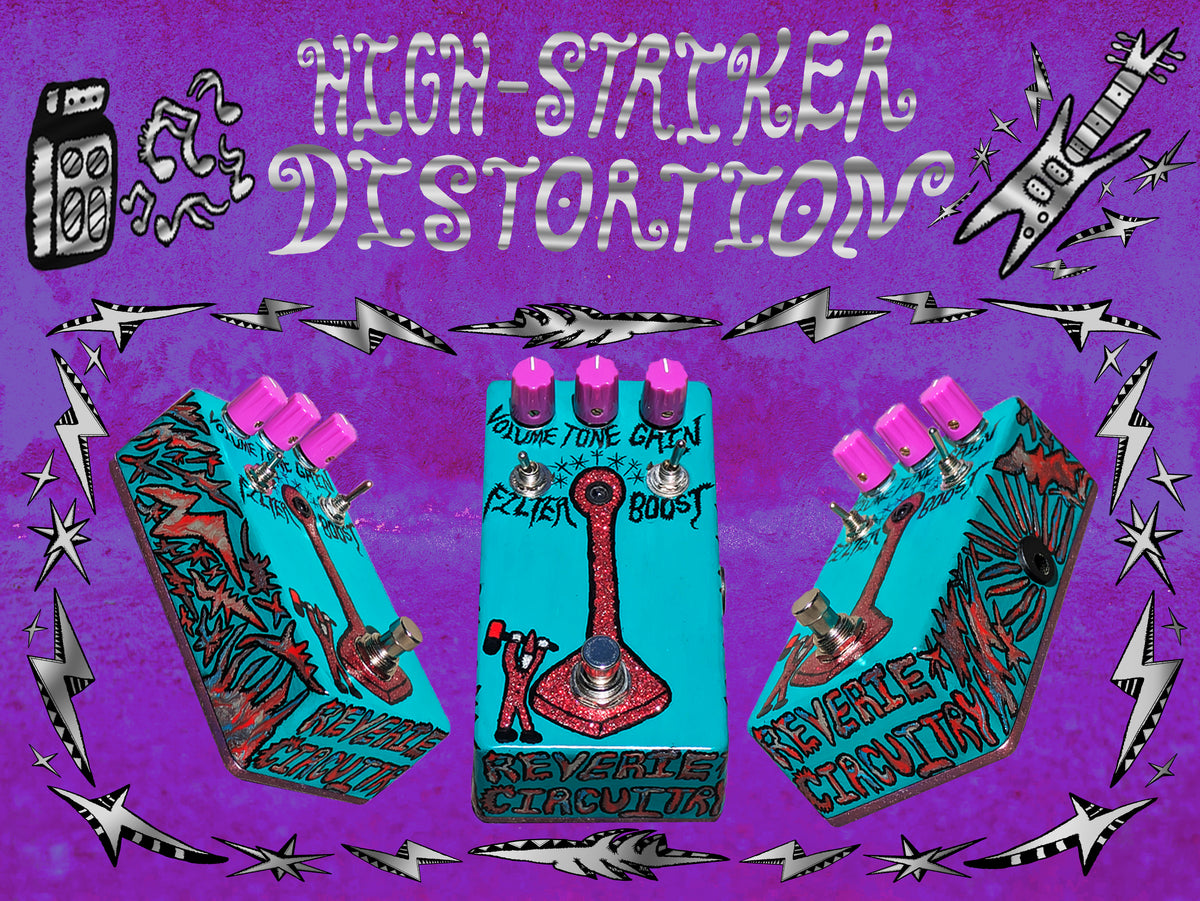 HIGH-STRIKER DISTORTION • GREEN TEAL, RED SPARKLE, SILVER METALLIC, PEACOCK PEARL • CUSTOM • HAND-PAINTED (LTD TO 1)