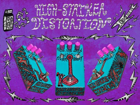 HIGH-STRIKER DISTORTION • GREEN TEAL, RED SPARKLE, SILVER METALLIC, PEACOCK PEARL • CUSTOM • HAND-PAINTED (LTD TO 1)